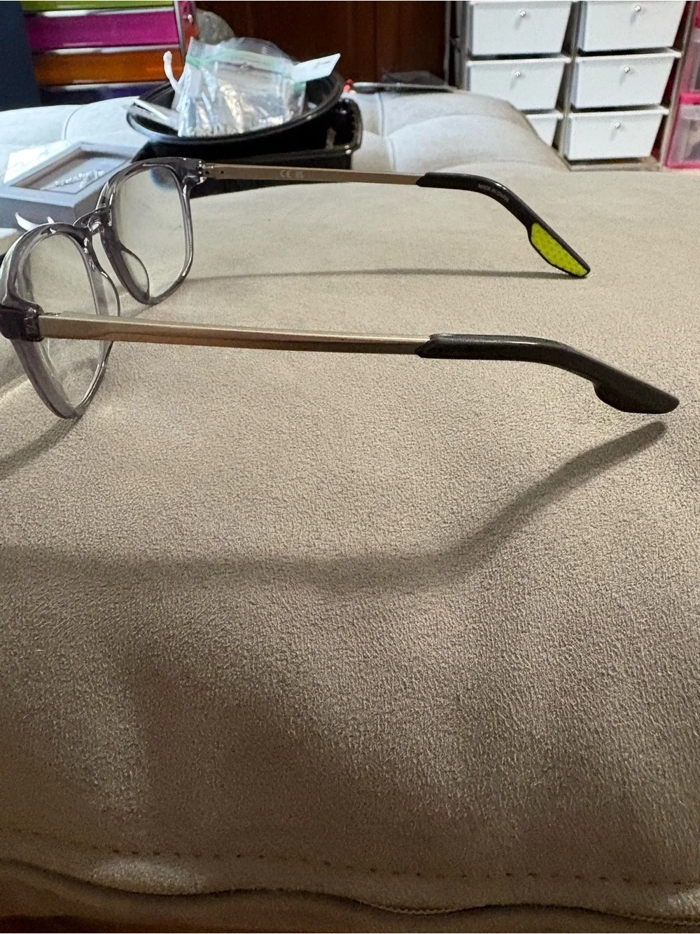 Nike Eyeglasses Frames Only, NIKE 7171 027 51-20-145 Gray Translucent Lime Green